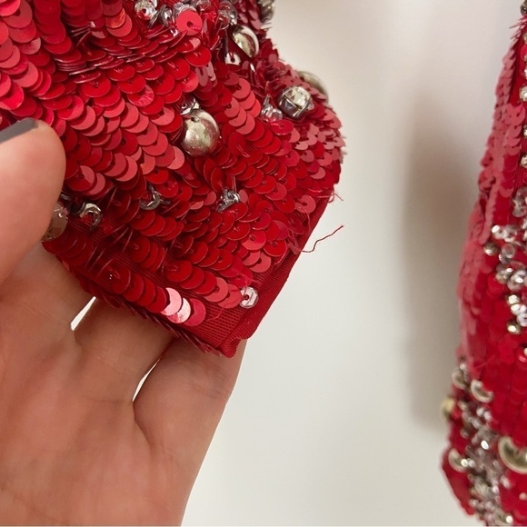 Dundas x Revolve Jett Embellished Mini Dress in Red Size S - Picture 6 of 13
